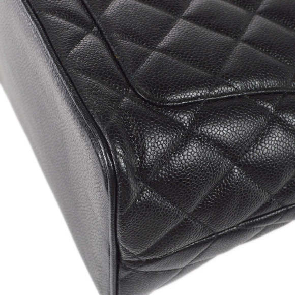 CHANEL Medallio Tote Handbag Black Caviar 77927 - Picture 4 of 10